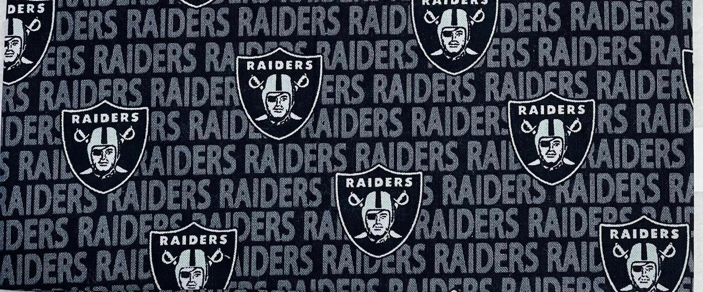 Las Vegas Raiders Black Eye Pillow with removable cover filled with Lavender/Flaxseed