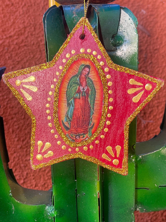 Virgencita Star Ornament