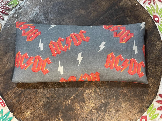 AC/DC Eye Pillow with removable cover filled with Lavender/Flaxseed
