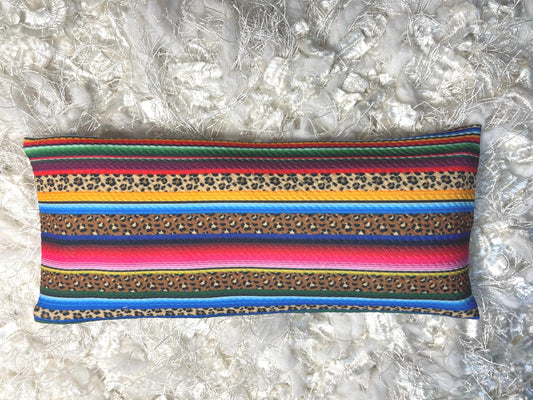 Mexican Serape Eye Pillow with removable cover filled with Lavender/Flaxseed