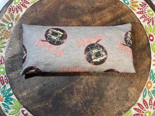 Def Leppard Eye Pillow with removable cover filled with Lavender/Flaxseed