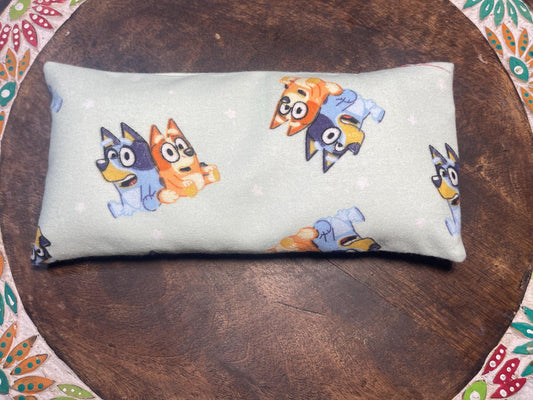 Bluey  & Bingo Eye Pillow with removable cover filled with Lavender/Flaxseed