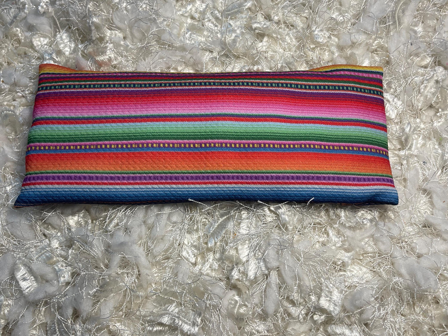 Mexican Serape Eye Pillow with removable cover filled with Lavender/Flaxseed