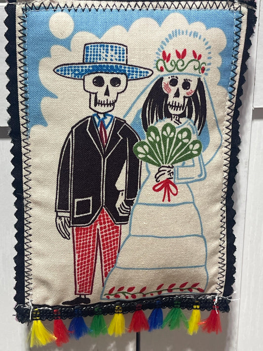 Los Novios   Lavender hanging Satchet (4x6 inches)  multi use