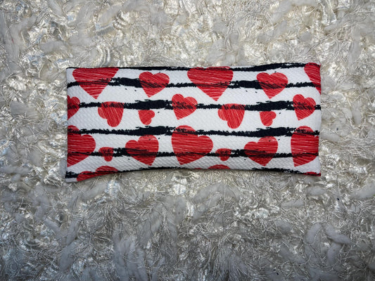 Hearts Eye Pillow with removable cover filled with Lavender/Flaxseed