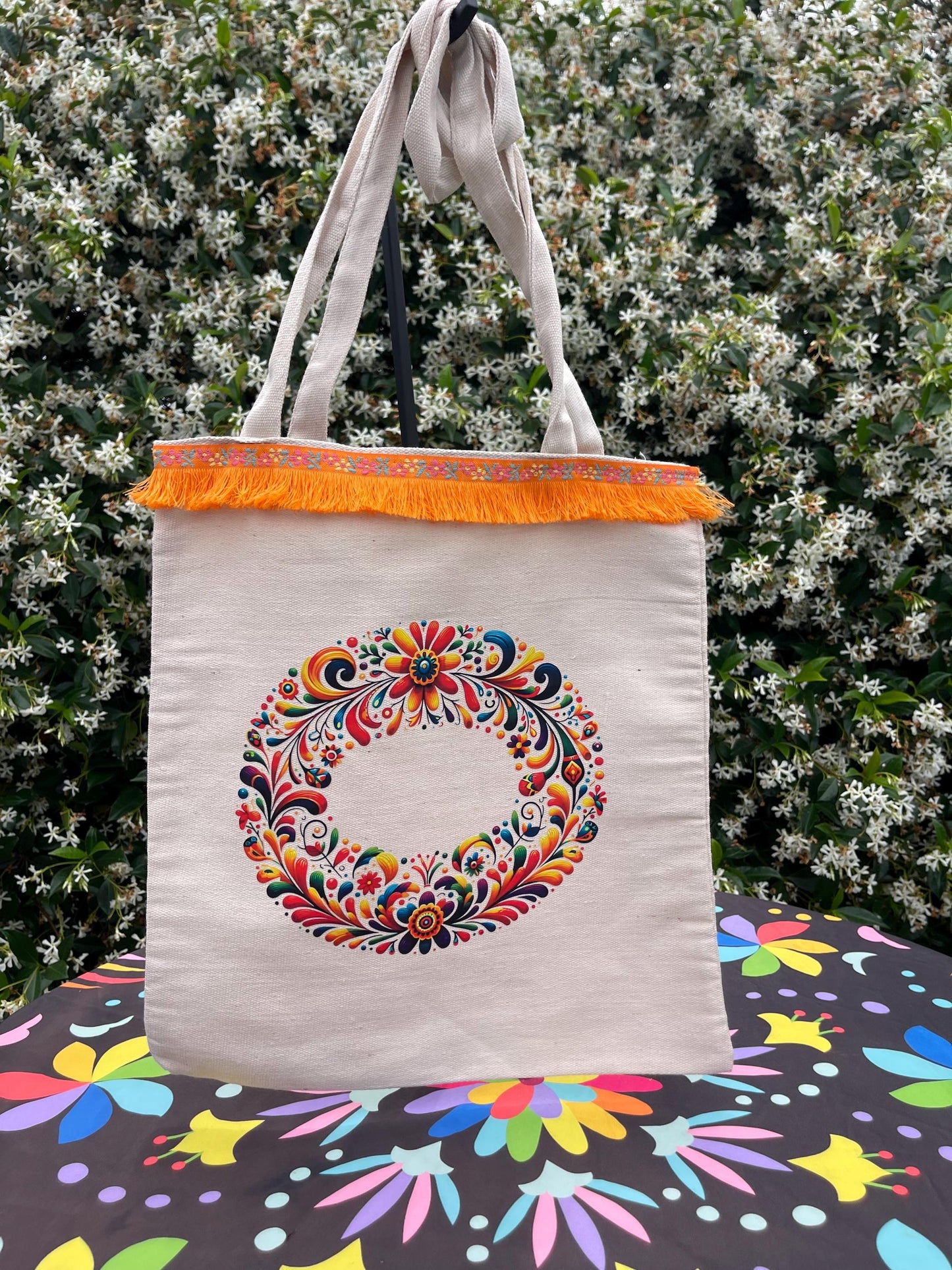 Mexican Style Canvas tote bag