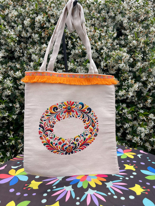 Mexican Style Canvas tote bag