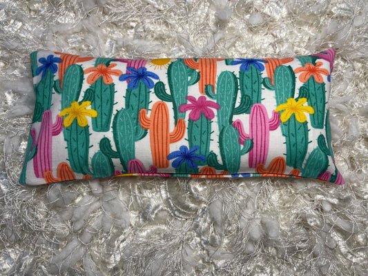 Cactus  Eye Pillow with removable cover filled with Lavender/Flaxseed