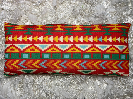 Mexican Serape Eye Pillow with removable cover filled with Lavender/Flaxseed