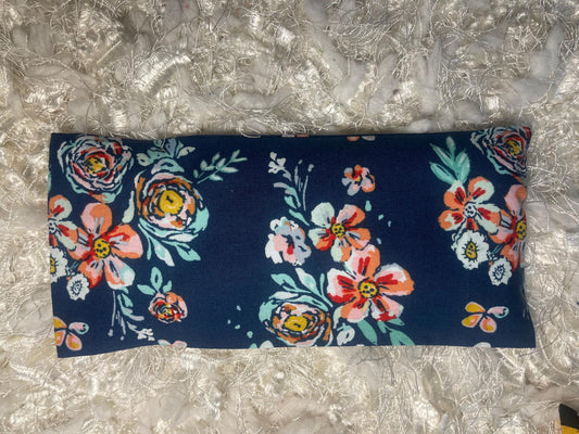 Floral Fabric Eye Pillow with removable cover filled with Lavender/Flaxseed