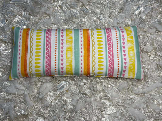 Mexican Serape Eye Pillow with removable cover filled with Lavender/Flaxseed