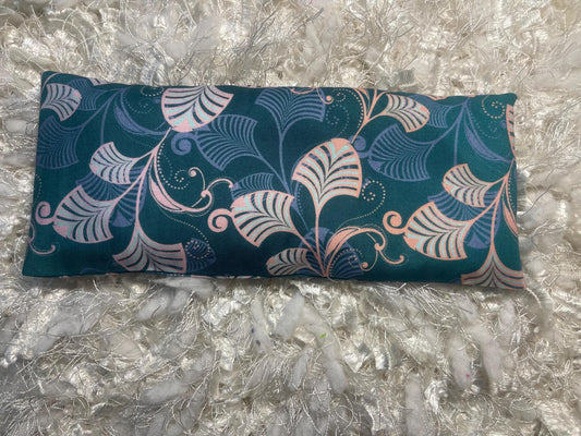 Tropical Floral Fabric Eye Pillow with removable cover filled with Lavender/Flaxseed