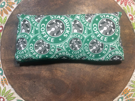 Starbucks Eye Pillow with removable cover filled with Lavender/Flaxseed