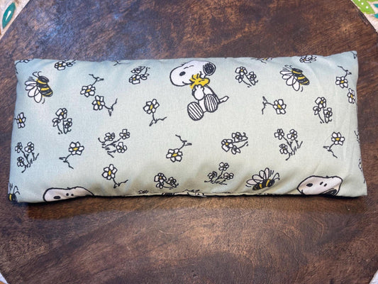 Snoopy and Woodstock  Eye Pillow with removable cover filled with Lavender/Flaxseed