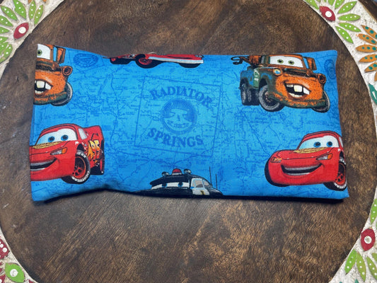 Disney Cars movie Eye Pillow with removable cover filled with Lavender/Flaxseed