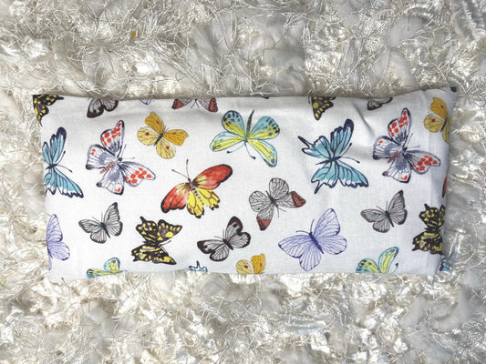 Butterfly  Eye Pillow with removable cover filled with Lavender/Flaxseed