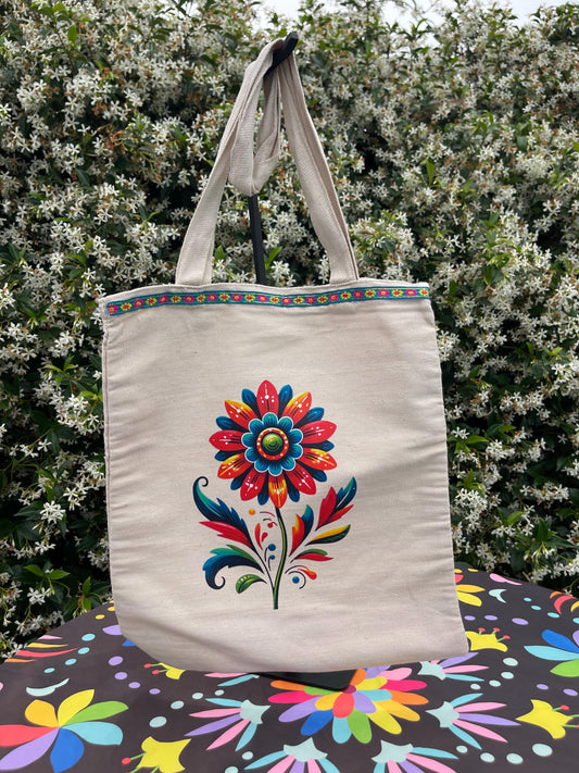 Mexican Style Canvas tote bag