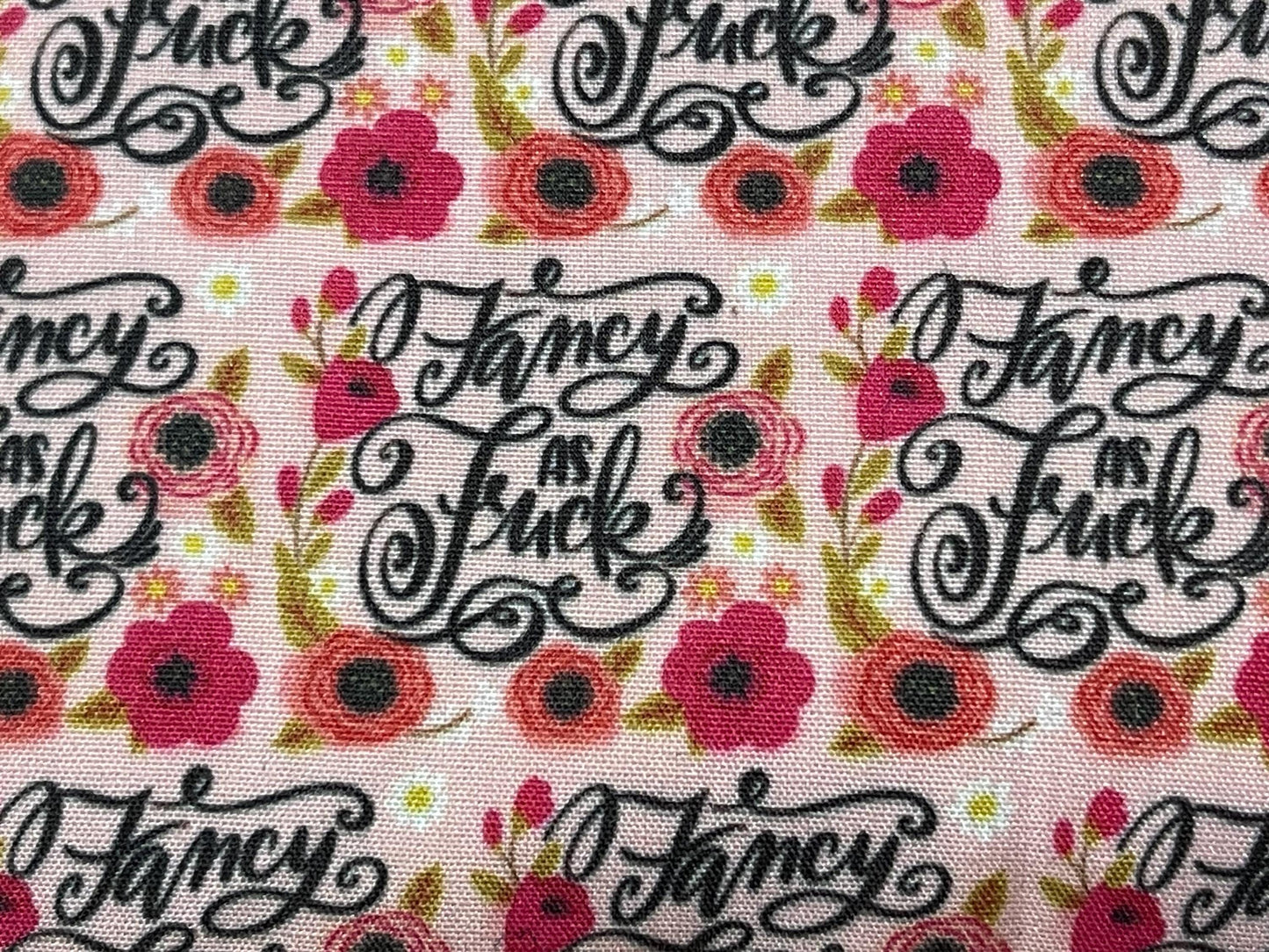 Fancy as F&@# (Adult Language) Eye Pillow with removable cover filled with Lavender/Flaxseed