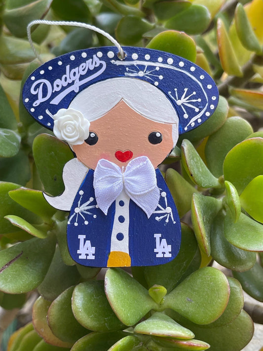 Dodgers Female Mariachi Ornament