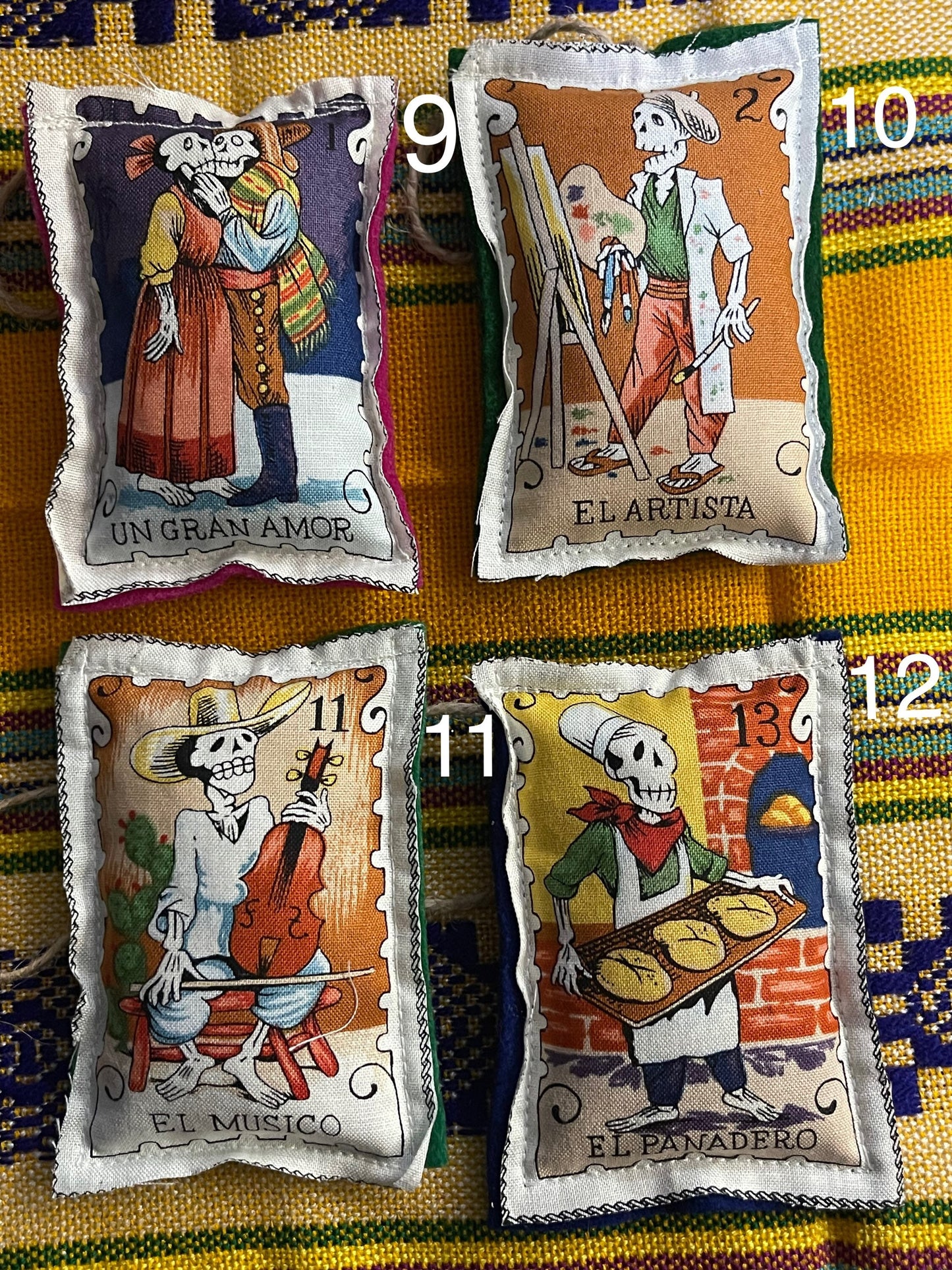 Scented Loteria Sachets -Male series