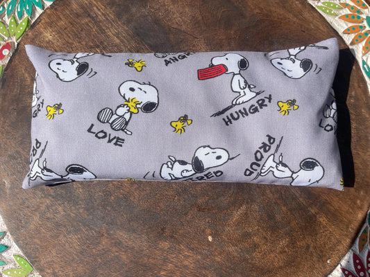 Snoopy and Woodstock  Eye Pillow with removable cover filled with Lavender/Flaxseed