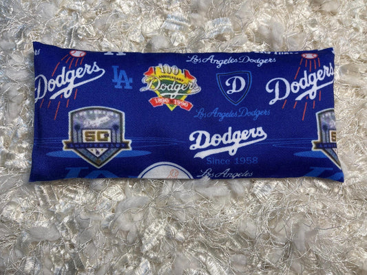 Dodgers  Blue Eye Pillow with removable cover filled with Lavender/Flaxseed