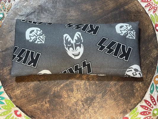 KISS Band Eye Pillow with removable cover filled with Lavender/Flaxseed
