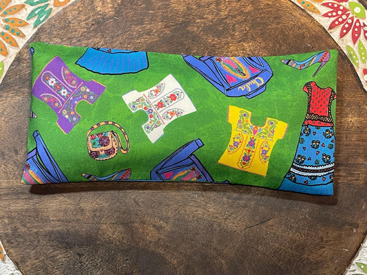 Frida Kahlo Eye Pillow with removable cover filled with Lavender/Flaxseed