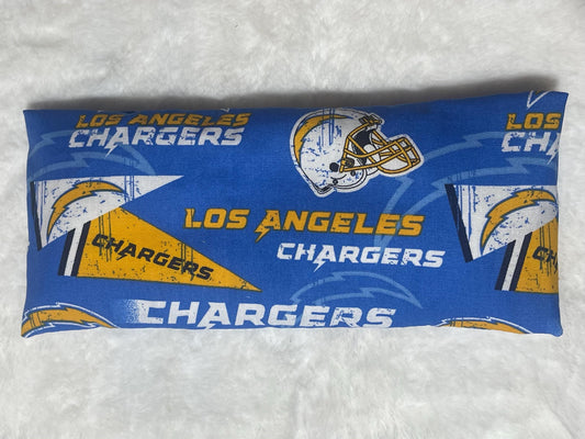 Los Angeles Chargers Eye Pillow with removable cover filled with Lavender/Flaxseed
