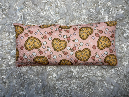 Pink Heart Pizza Eye Pillow with removable cover filled with Lavender/Flaxseed