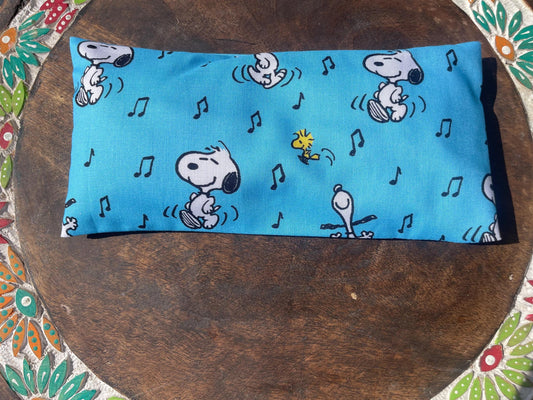 Blue Snoopy/ The peanuts gang  Eye Pillow with removable cover filled with Lavender/Flaxseed