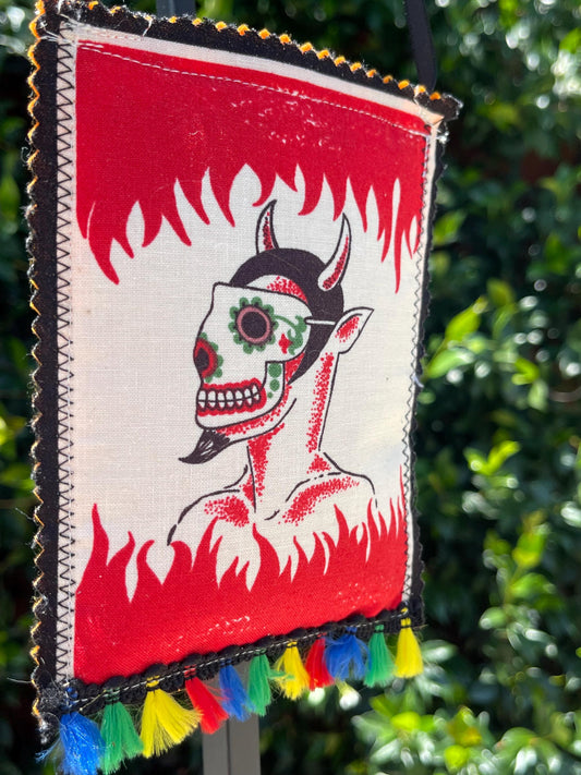 El Diablito   Lavender hanging Sachet (4x6 inches)  multi use