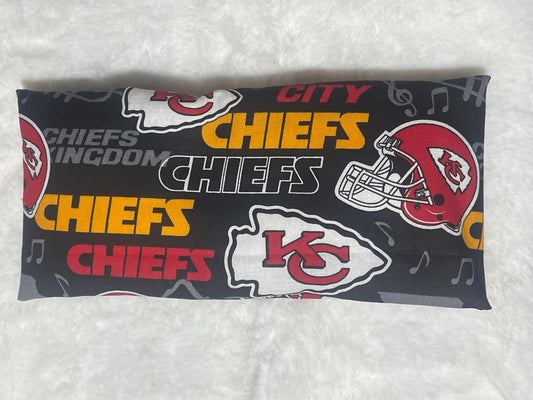 Kansas City Chiefs Eye Pillow with removable cover filled with Lavender/Flaxseed