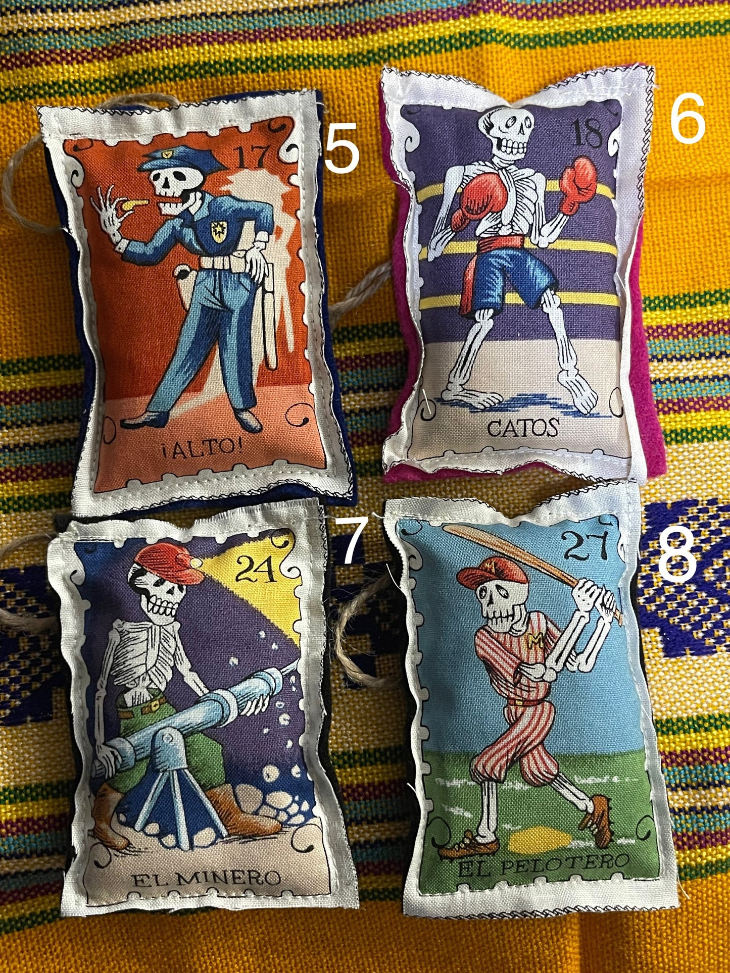 Scented Loteria Sachets -Male series