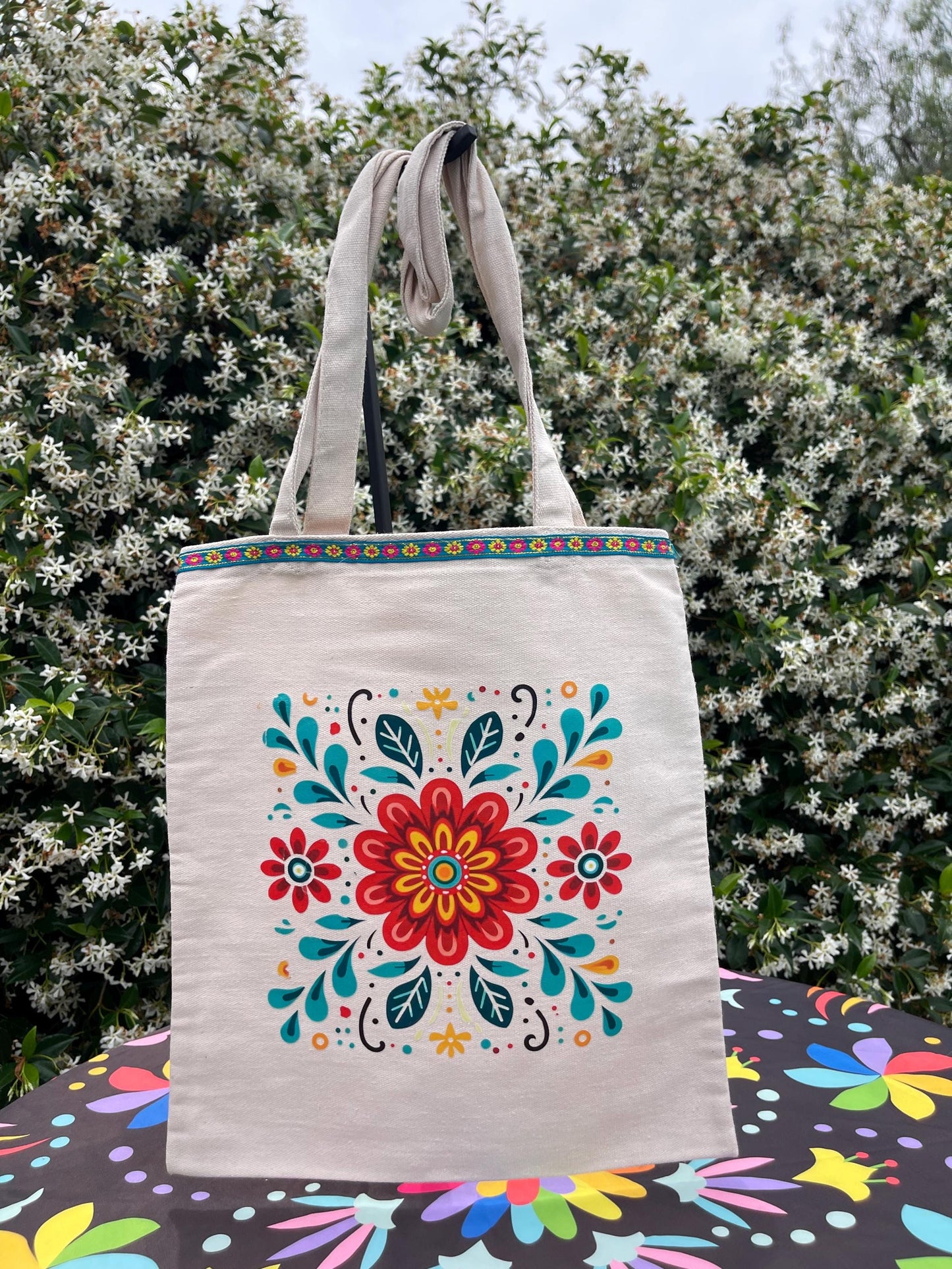 Mexican Style Canvas tote bag