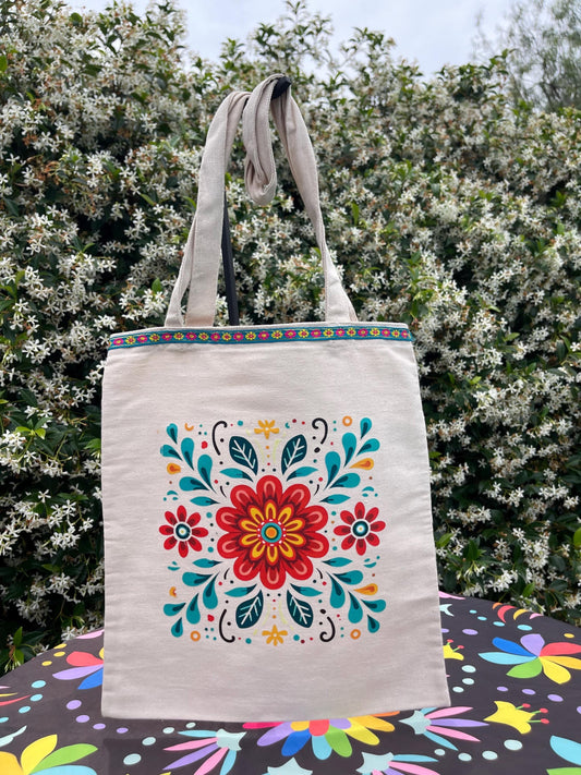 Mexican Style Canvas tote bag