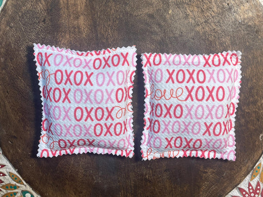 XOXO print Lavender Scented Sachets set of 2