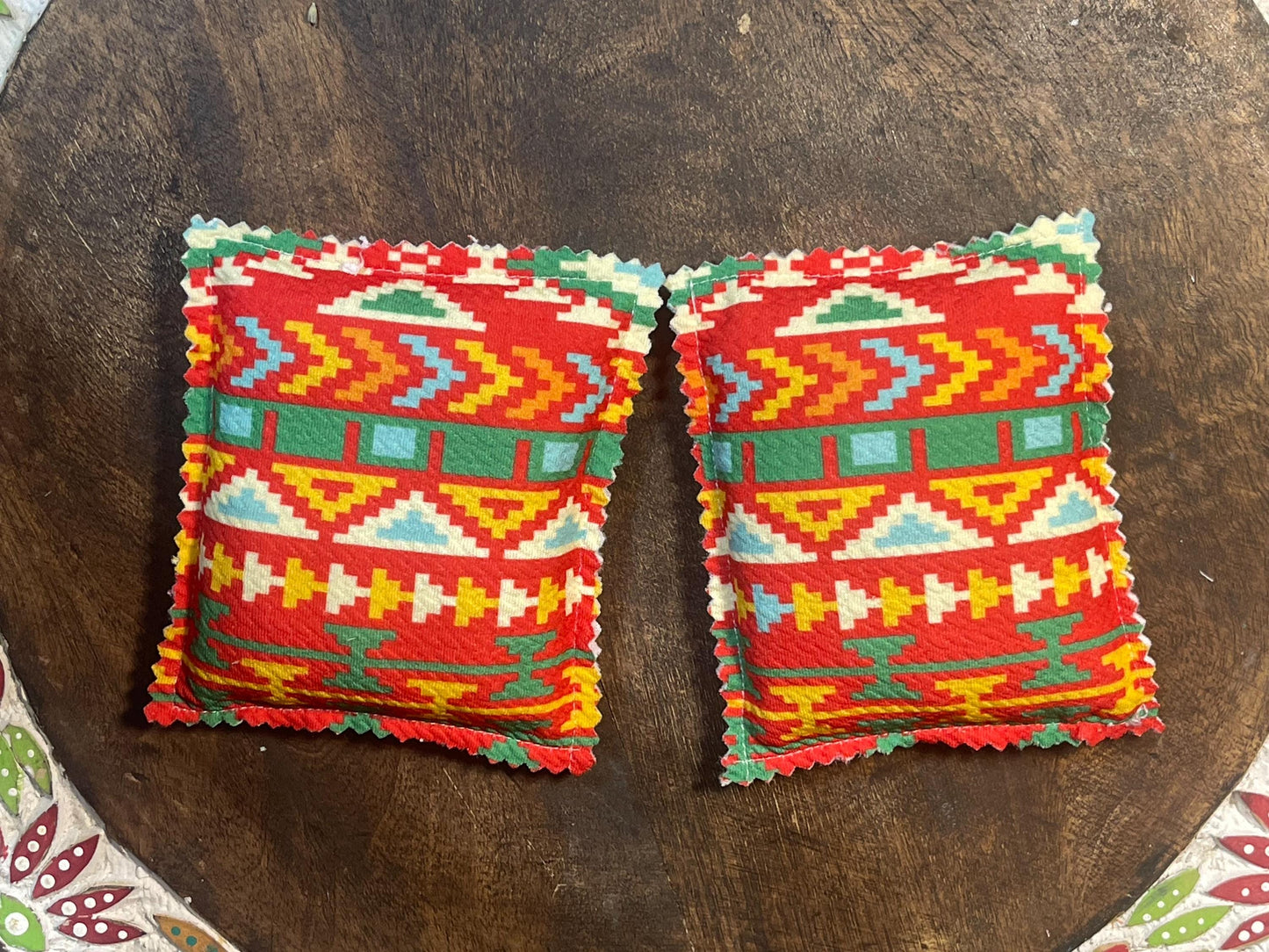 Native print Lavender Scented Sachets set of 2