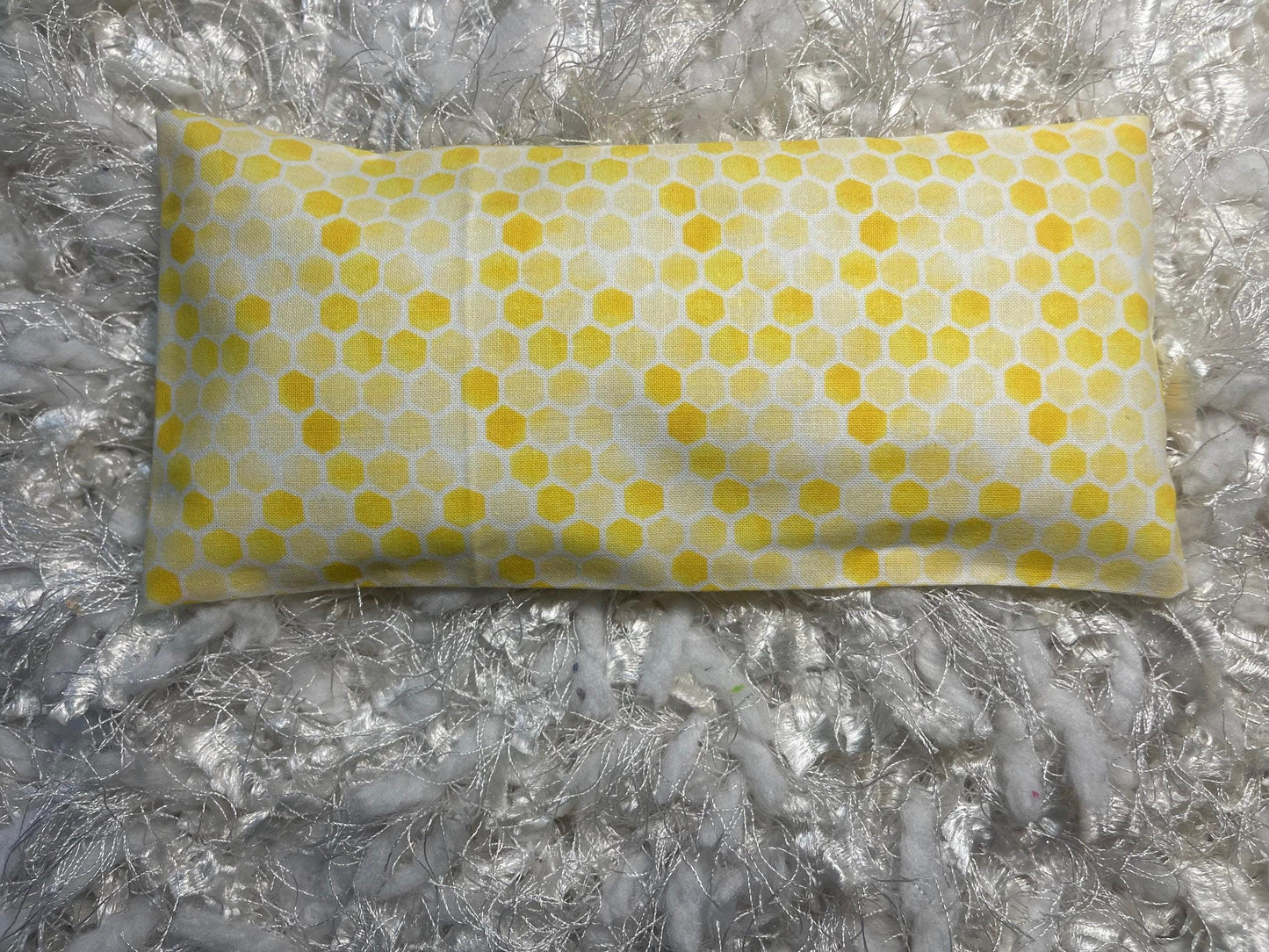 Honeycomb Bee Eye Pillow filled with Lavender/Flaxseed