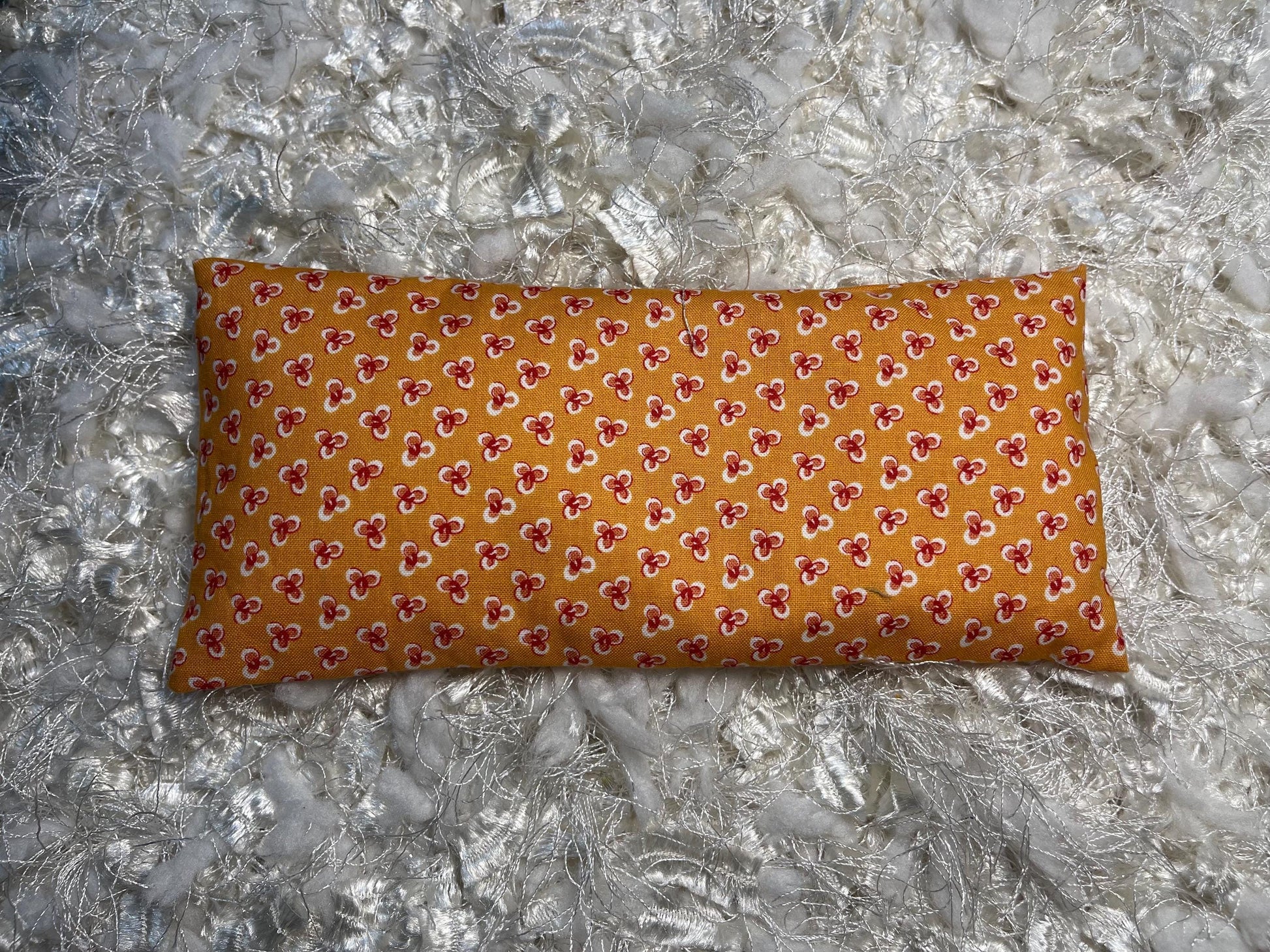 Floral Fabric Yoga Eye Pillow Lavender/Flaxseed