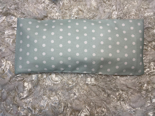 Sage print Eye Pillow with removable cover filled with Lavender/Flaxseed