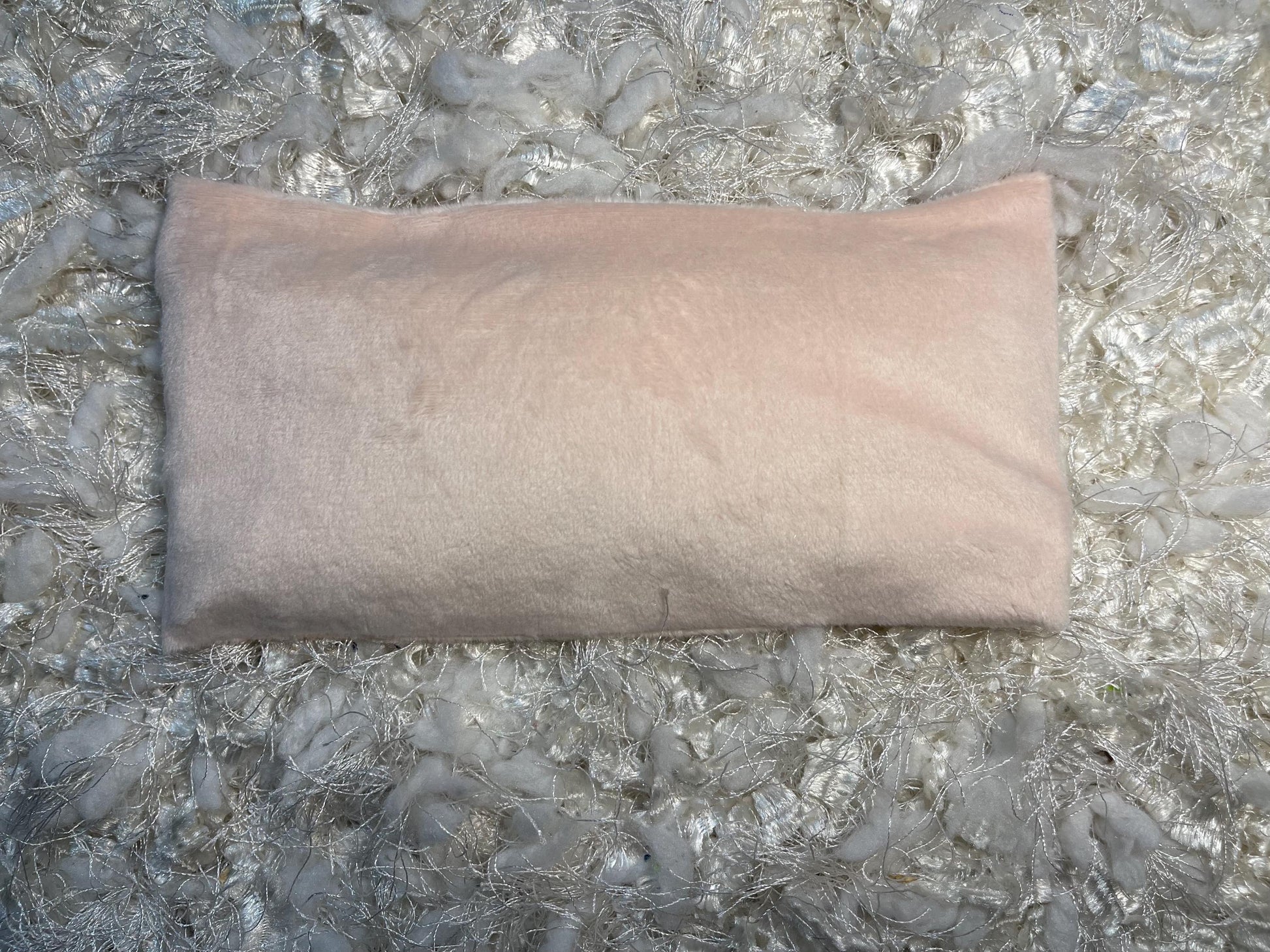 Peach Fuzzy Yoga Eye Pillow Lavender/Flaxseed